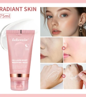 Night Collagen Wrapping Mask Rejuvenation Moisturizing Brightening Korean Face Mask Make Glowy Skin Elasticity Facial Mask