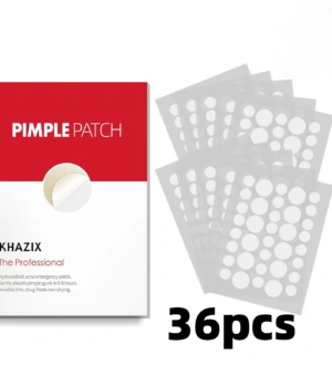 36pcs Hydrocolloid Acne Patches - Absorb Pus & Oil, Reduce Redness, Invisible Fit for All-Day Wear.