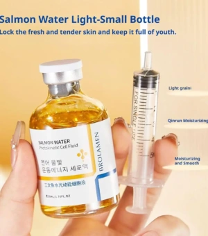 Skin Rejuvenation Essence Korean Salmon Wrinkle Serum Strengthen Skin Barrier Function 24 Hours Continuous Hydration Fiming Care