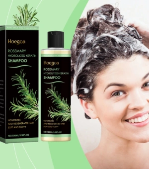 Rosemary Hair Shampoo Hair Regrowth Deep Nourishing Repair Split Ends Hair Soothing Scalp Anti Dandruff Hair Strengthens Shampoo