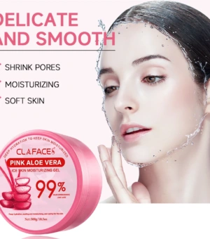 CALFACES Pink Aloe Ice Skin Soothing gel Non sticky Face Nourishing Deep Nourishing Skin Smoothing Sunscreen Repairing Sunburn