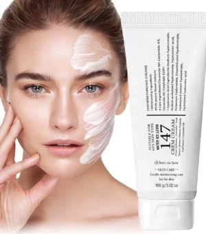 147 Skin Care Cream, Moisturizing & Firming with Hyaluronic Acid & Aloe Vera for All Skin Types