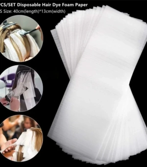 50PCS/100PCS Disposable Hair Dye Foam Paper Professional Hair Coloring Highlighting Strips Tools