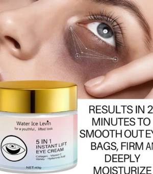 Collagen & Vitamin C Eye Cream 40g, Anti-Aging Firming Eye Treatment with Honey & Hyaluronic Acid, Fast Delivery