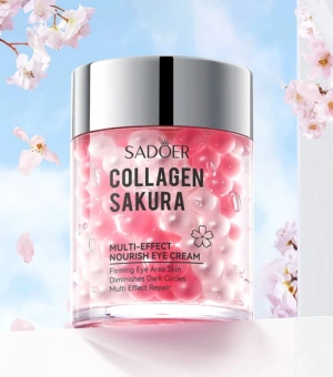 SADOER Sakura Eye Cream Anti Dark Circles Wrinkles Moisturizing Hydrating Anti-aging Creams Eyes Skin Care